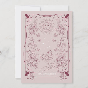 The Daughter Tarot Baby Shower Invitation
