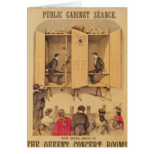 The Davenport brothers, poster for Seance, 1865