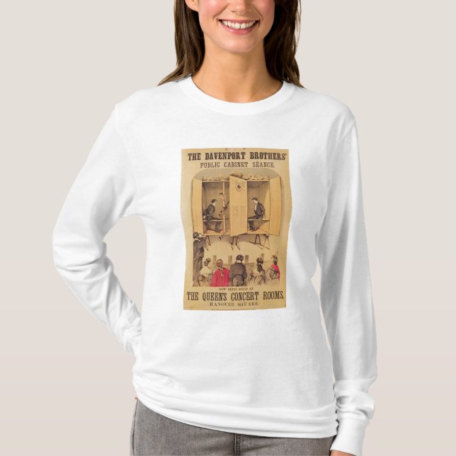 The Davenport brothers, poster for Seance, 1865 T-Shirt (Front)
