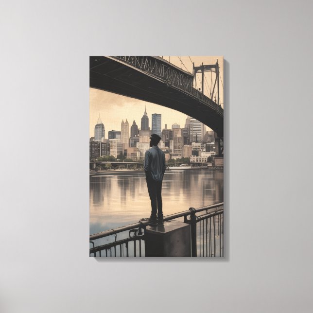 The Day Geometry Learned to Whisper Canvas Print (Front)