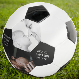 The Day I Met My Daddy Photo First Father's Day Soccer Ball