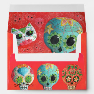 The Day of The Dead Sugar Skulls Envelope