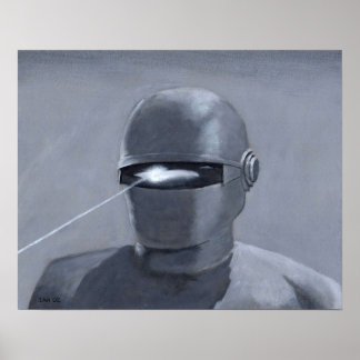 The Day the Earth Stood Still  Gort Acylic Paintin Poster