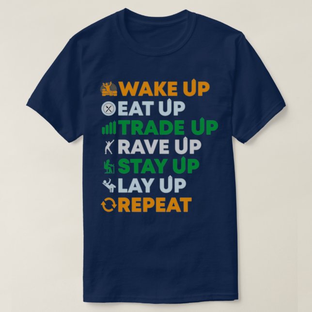 The Day Trading Cycle T-Shirt (Design Front)