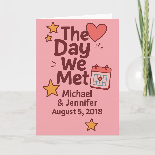 The Day We Met – Couple Card (Front)