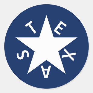 The De Zavala Stickers (Republic of Texas flag)