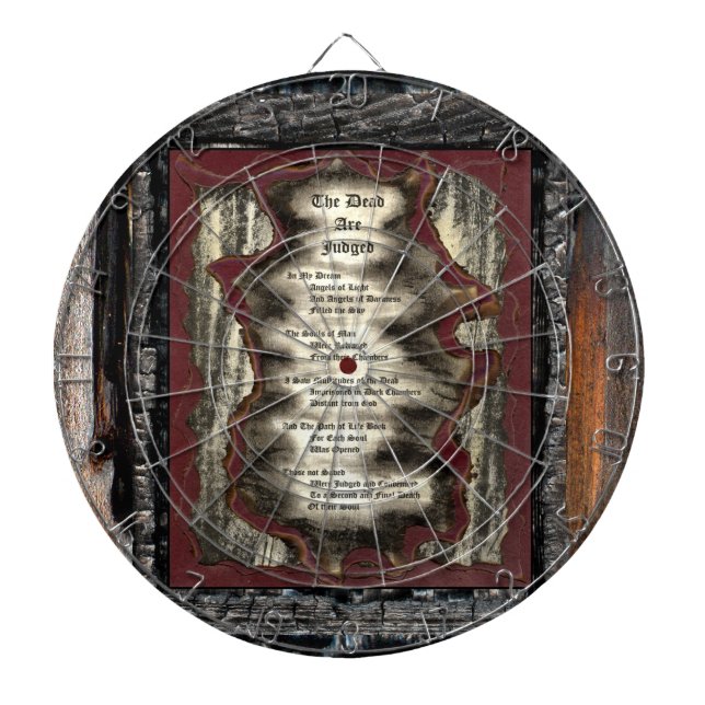 The Dead Are Judged Dartboard (Front)