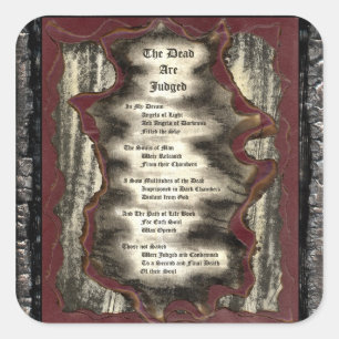The Dead Are Judged Square Sticker