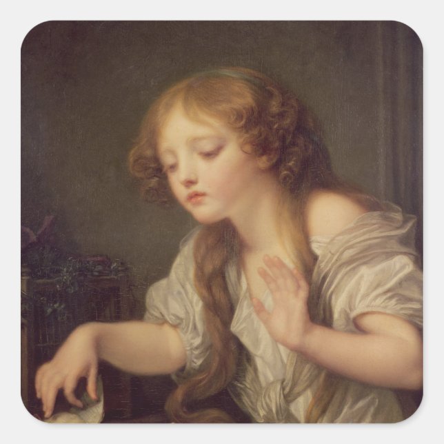 The Dead Bird Square Sticker (Front)