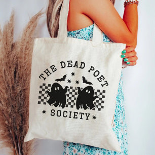 The Dead Poet Society Cute Ghost Halloween Tote Bag