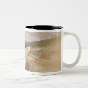 The Dead Sea looking towards Moab, Volume II Two-Tone Coffee Mug