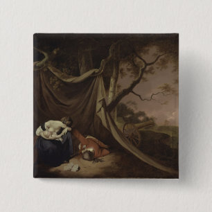 The Dead Soldier, c.1789 (oil on canvas) 15 Cm Square Badge