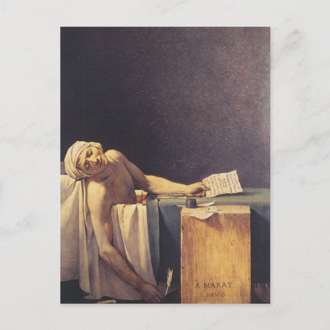 The Death of Marat Postcard (Front)