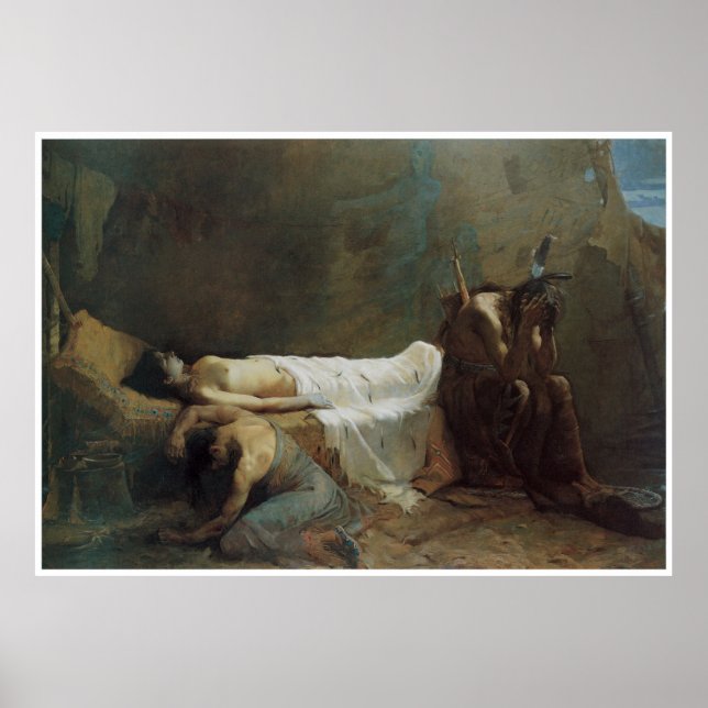 The Death of Minnehaha, 1885, American West Poster (Front)