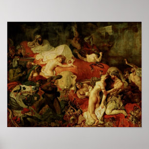 The Death of Sardanapalus by Delacroix - Poster