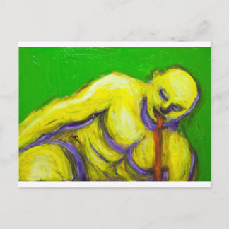 The Death of Socrates (expressionism portrait) Postcard