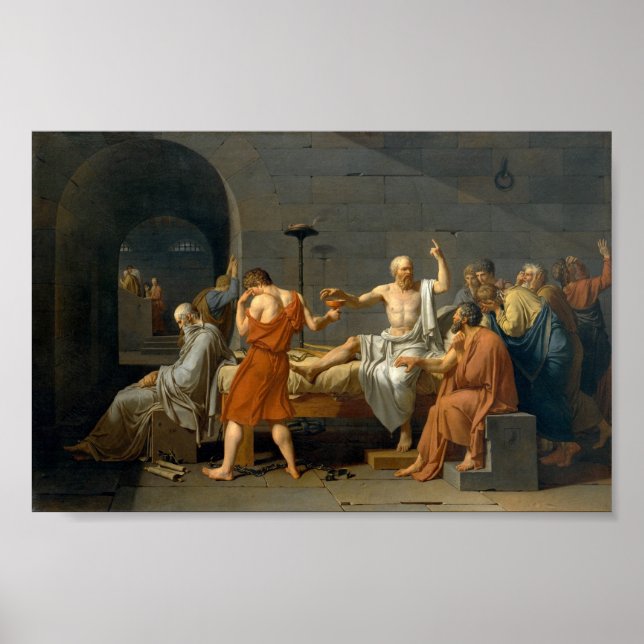 The Death of Socrates - Jacques-Louis David Poster (Front)