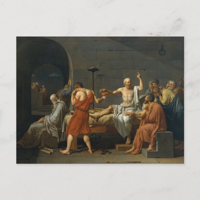 The Death Of Socrates Postcard (Front)