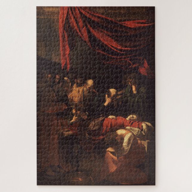 The Death of the Virgin (1604–1606) by Caravaggio Jigsaw Puzzle (Vertical)