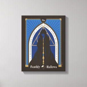 The Deathly Hallows Cloak, Wand, & Stone Canvas Print