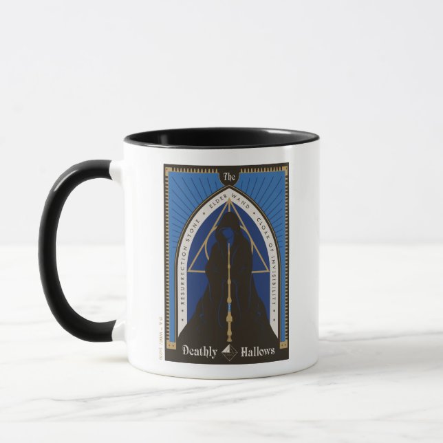 The Deathly Hallows Cloak, Wand, & Stone Mug (Left)