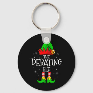 The Debating Elf Group Matching Family Christmas M Key Ring