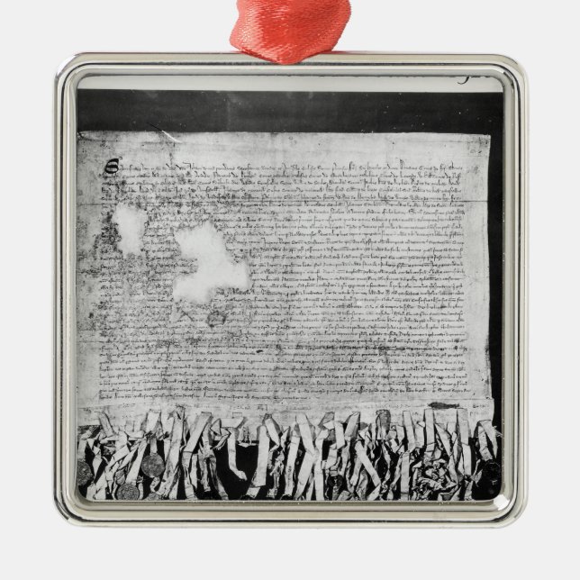 The Declaration of Arbroath, 6 April 1320 Metal Tree Decoration (Front)