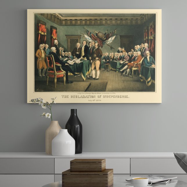 The Declaration of Independence, 1850, Restored Poster (Creator Uploaded)