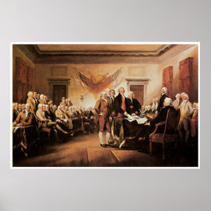 The Declaration of Independence, 4 July 1776 Poster