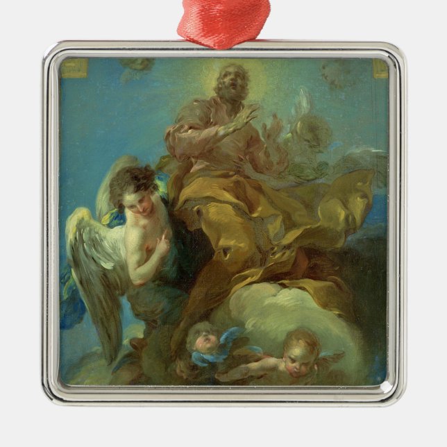 The Declaration of St. Isidor Metal Tree Decoration (Front)
