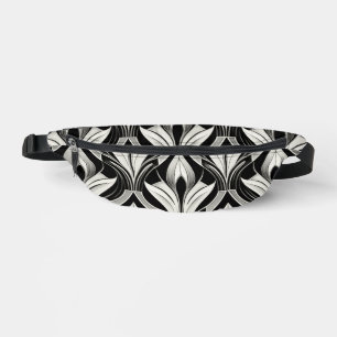 The Decorative Black & white Bum Bags