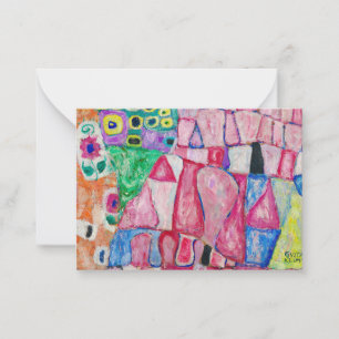 The Decorative Motifs by Gustav Klimt Card