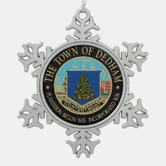 The Dedham Miracle of Christmas Snowflake Snowflake Pewter Christmas Ornament