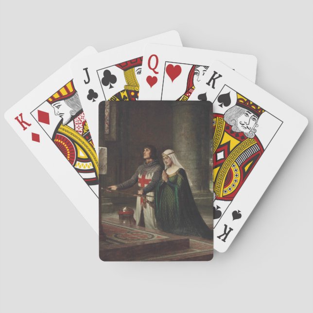 The Dedication (Knight and His Lady) Playing Cards (Back)