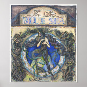 "The Deep Blue Sea" poster - 40 cm x 46.2 cm