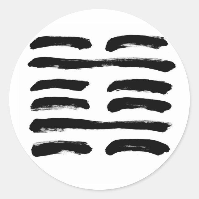 THE DEEP OS HEX ONLY CLASSIC ROUND STICKER (Front)