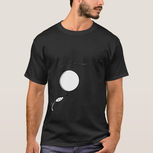 The Deep Sea Hook - Specialised Fishing String . T-Shirt (Front)