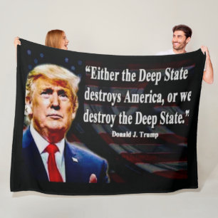 The DEEP STATE Fleece Blanket