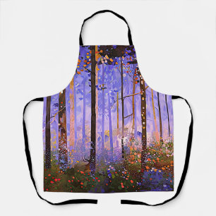 The Deer’s Secret Path  -  Wide Woodland Landscape Apron
