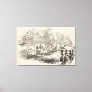 The Deer Shooting at Gotha Canvas Print
