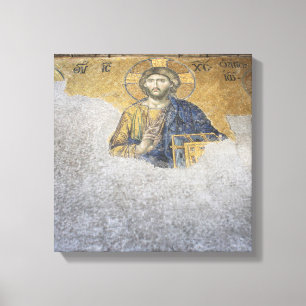 The Deesis Mosiac Upper Gallery Hagia Sophia Canvas Print