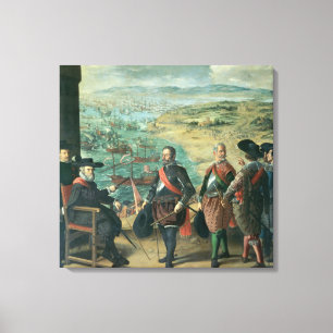 The Defence of Cadiz against the English, 1634 Canvas Print