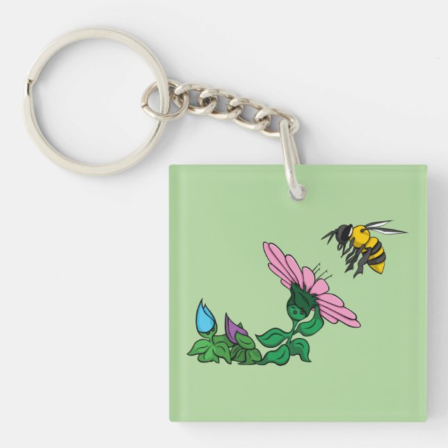 The Defender Acrylic Keychain (Front)