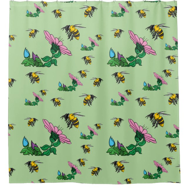 The Defender Shower Curtain (Front)