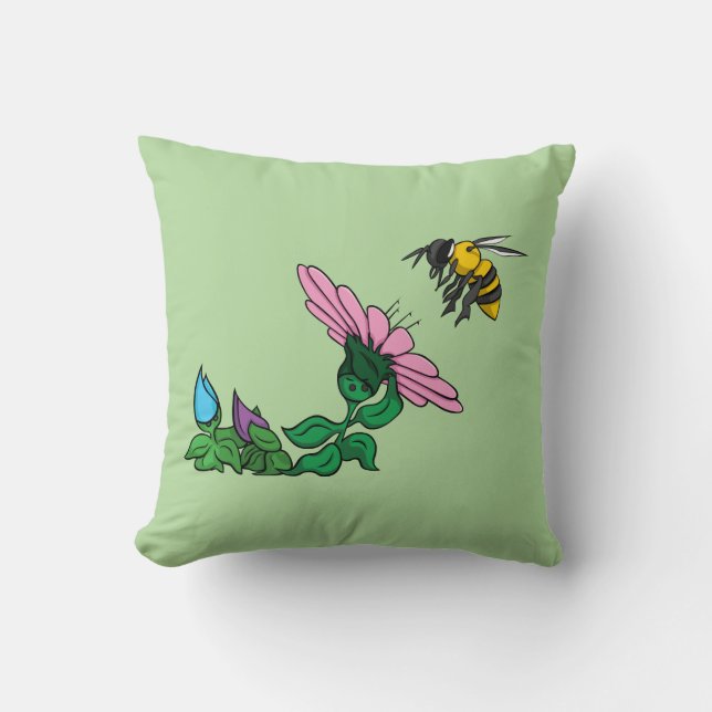 The Defender Throw Pillow (Front)