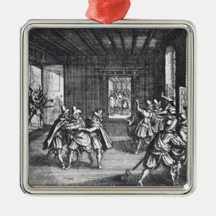 The Defenestration of Prague in 1618 Metal Tree Decoration