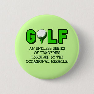 THE DEFINITION OF GOLF 6 CM ROUND BADGE