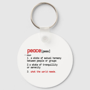 the definition of peace key ring