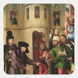 The Deliverance of the Prisoners, c.1470 Square Sticker