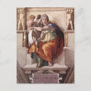 The Delphic Sibyl - Fresco Sistine Chapel Postcard